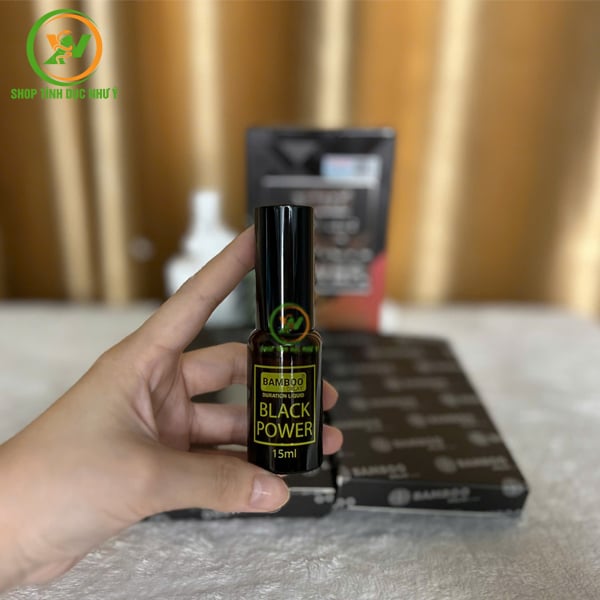 Chai xịt chống xuất tinh sớm Bamboo Delay Black Power USA