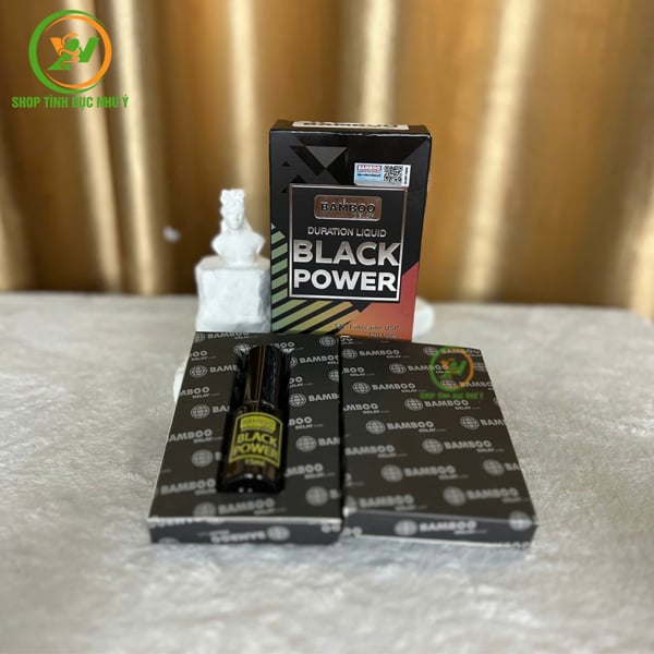 Chai xịt chống xuất tinh sớm Bamboo Delay Black Power USA