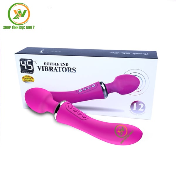 Chày rung 2 đầu có sưởi ấm 45 độ cao cấp VIBRATTORS