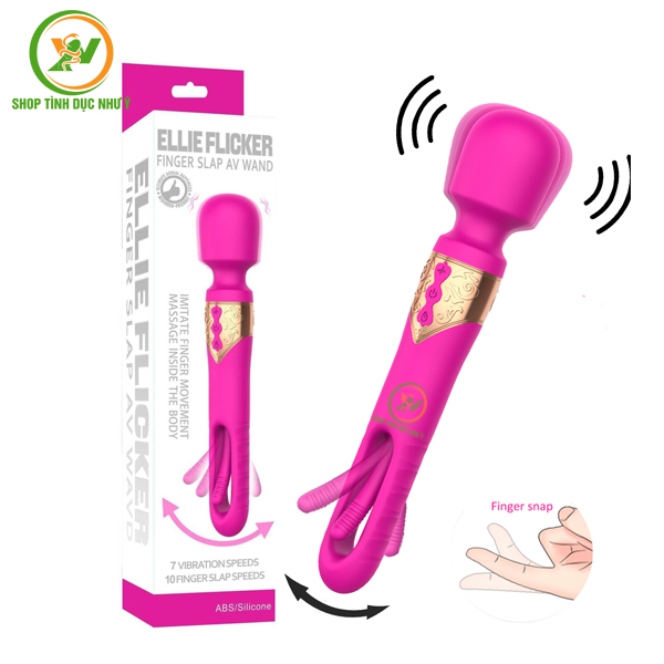 Chày rung 2 đầu kèm lưỡi rung 10 tần số cao cấp Ellie