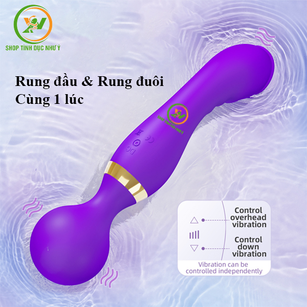 Chày rung 2 đầu kích thích điểm G và điểm C cao cấp