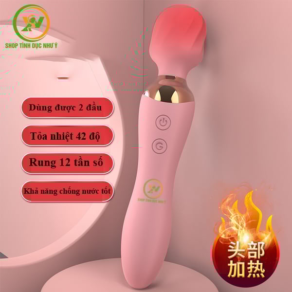 Chày rung 2 đầu rung 12 tần số kèm chức năng sưởi ấm giá rẻ