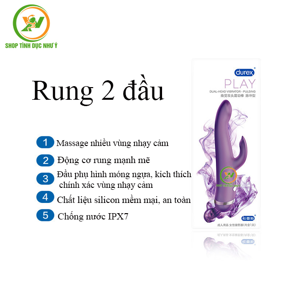 Chày rung Durex R-Viber massage kích thích điểm G cao cấp