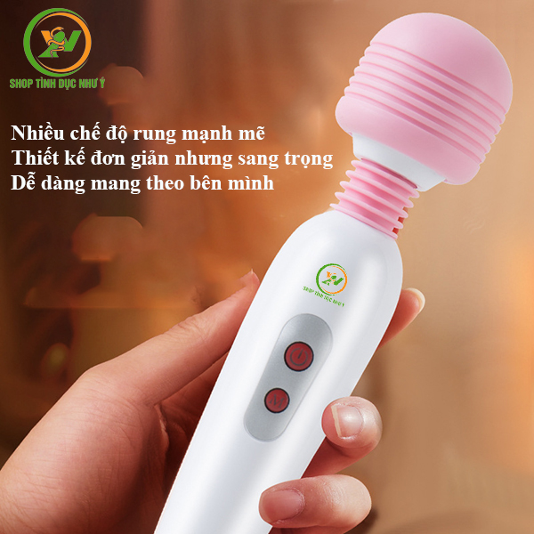 Chày rung tình yêu nhiều chế độ mạnh mẽ nút bấm