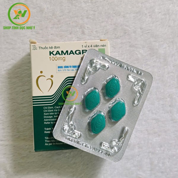 Thuốc kích dục tăng cường sinh lý nam KAMAGRA 100mg dạng viên