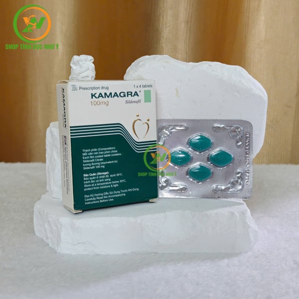 Thuốc kích dục tăng cường sinh lý nam KAMAGRA 100mg dạng viên