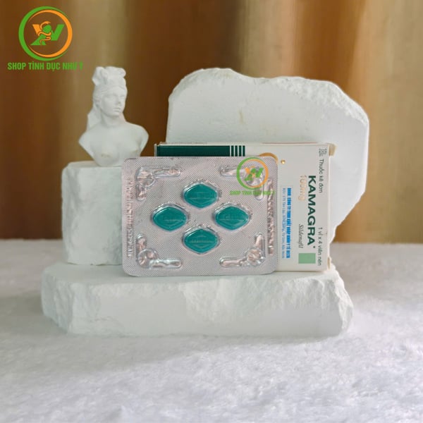 Thuốc kích dục tăng cường sinh lý nam KAMAGRA 100mg dạng viên
