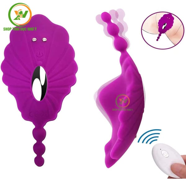 Chip rung cánh bướm nhỏ gọn kích thích âm đạo kèm điều khiển