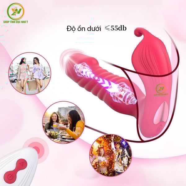 Chip rung đầu dương vật kích thích điểm G kèm đầu massage