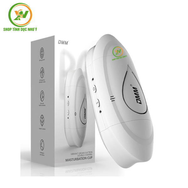 Cốc thủ dâm 2 đầu DMM cầm tay rung 10 chế độ chính hãng