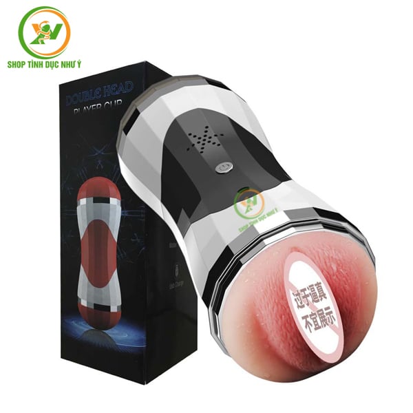 Cốc thủ dâm cầm tay bú mút rung rên 2 đầu âm đạo và miệng