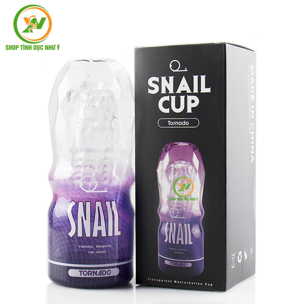Cốc thủ dâm Snail cầm tay trong suốt giá siêu rẻ
