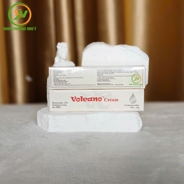 Combo 10 gói kem Volcano Cream chống xuất tinh sớm dùng 1 lần