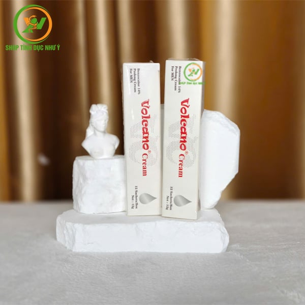 Combo 10 gói kem Volcano Cream chống xuất tinh sớm dùng 1 lần