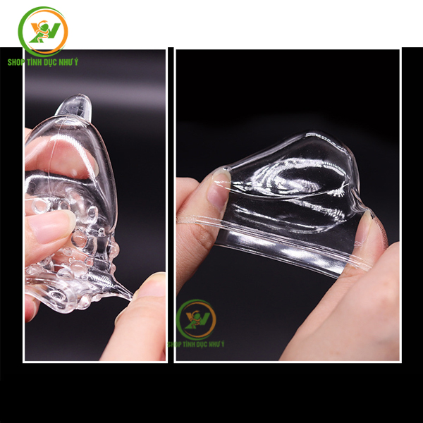 Combo 2 bao cao su đôn đeo đầu khấc loại có gai và trơn