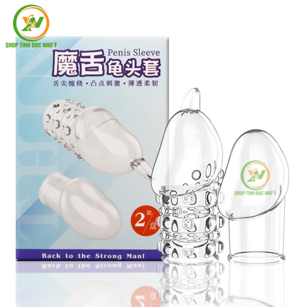 Combo 2 bao cao su đôn đeo đầu khấc loại có gai và trơn