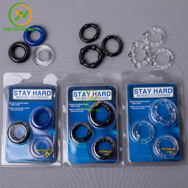Combo 3 vòng đeo hỗ trợ chống xuất tinh sớm Stay Hard