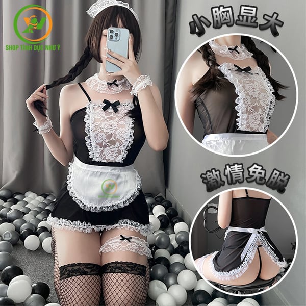 Đồ cosplay cô hầu gái Nhật Bản dâm đãng