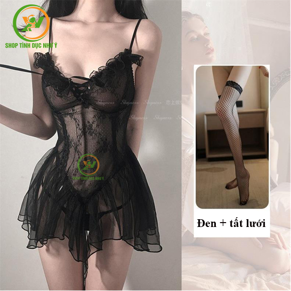 Đồ ngủ ren sexy xuyên thấu quyến rũ hack dáng siêu đỉnh