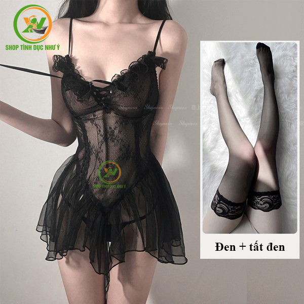 Đồ ngủ ren sexy xuyên thấu quyến rũ hack dáng siêu đỉnh