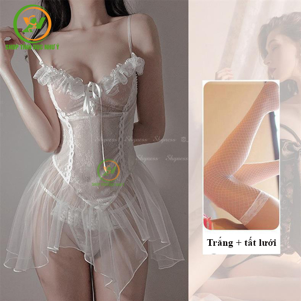 Đồ ngủ ren sexy xuyên thấu quyến rũ hack dáng siêu đỉnh