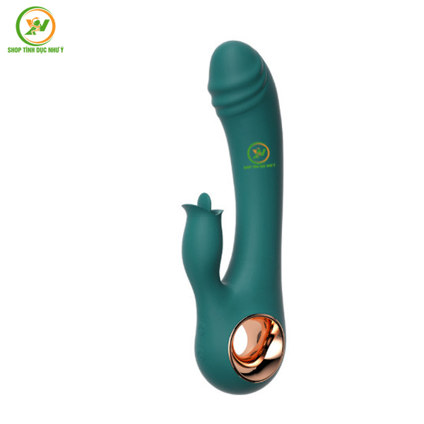 Dương vật cầm tay kèm lưỡi liếm đa tần số tỏa nhiệt 41 độ