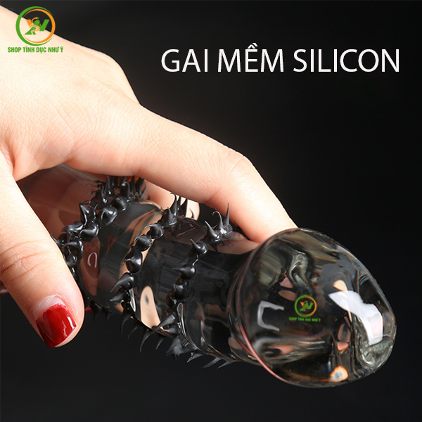 Dương Vật Giả Crystal Thủy Tinh Trong Suốt Gai Mềm Size Lớn
