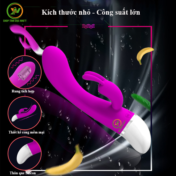 Dương vật giả Pretty Love Freda 34 tần số 2 đầu rung cực mạnh