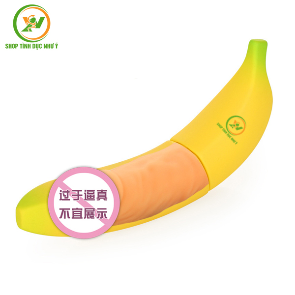 Dương vật giả rung 7 chế độ cao cấp ngụy trang quả chuối vàng