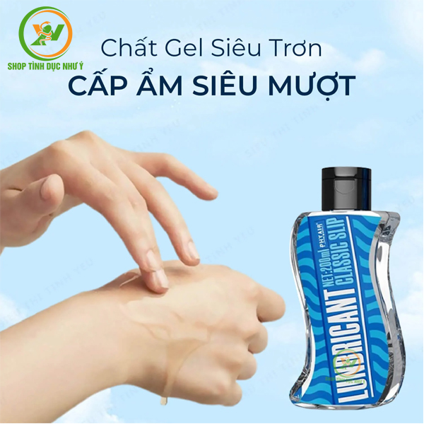 Gel bôi trơn Classic Slip Phyair gốc nước 200ml màu xanh
