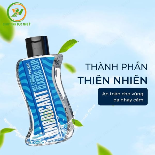 Gel bôi trơn Classic Slip Phyair gốc nước 200ml màu xanh
