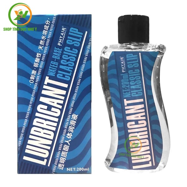 Gel bôi trơn Classic Slip Phyair gốc nước 200ml màu xanh