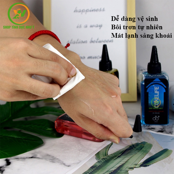 Gel bôi trơn Cokelife cảm giác mát lạnh màu xanh 85ml
