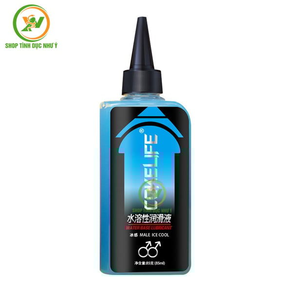 Gel bôi trơn Cokelife cảm giác mát lạnh màu xanh 85ml