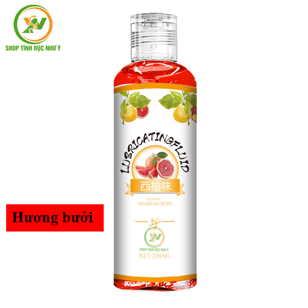 Gel bôi trơn giữ độ ẩm Lubricatingfluid chai 200ml nhiều mùi hương
