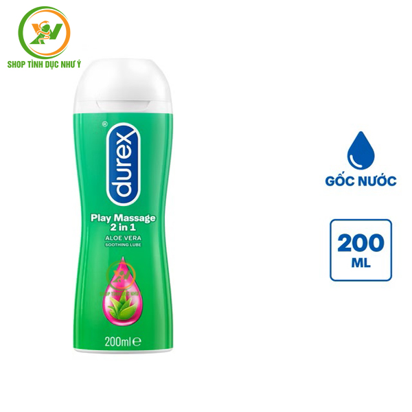 Gel bôi trơn gốc nước Derex Play Message 2 in 1 200ml