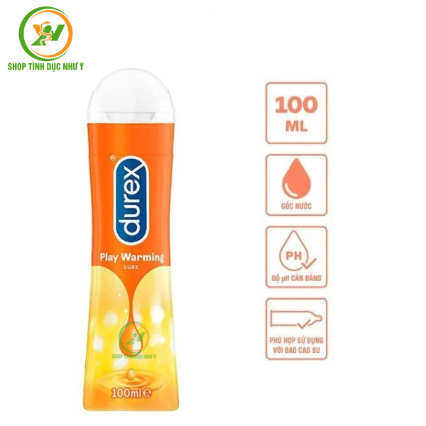 Gel bôi trơn gốc nước Durex Play warming 100ml
