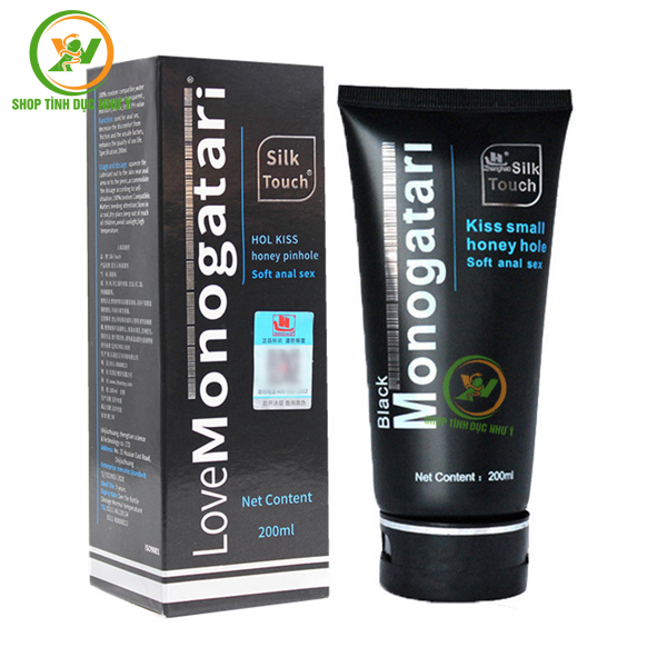 Gel bôi trơn gốc nước Monogatari Black tuýp 200ml