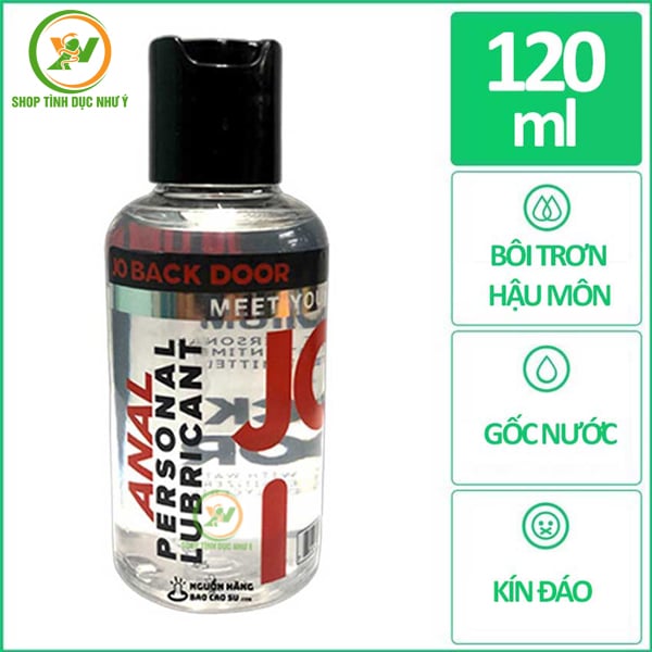 Gel bôi trơn hậu môn Jo Back Door chai 120ml