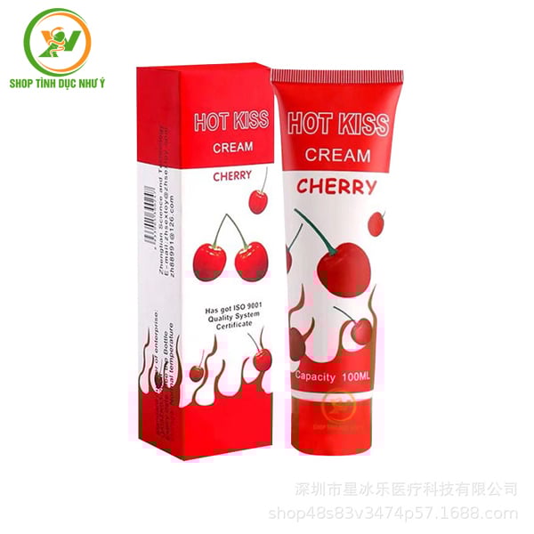 Gel bôi trơn Hot Kiss Cream Cherry hỗ trợ tình dục 100ml