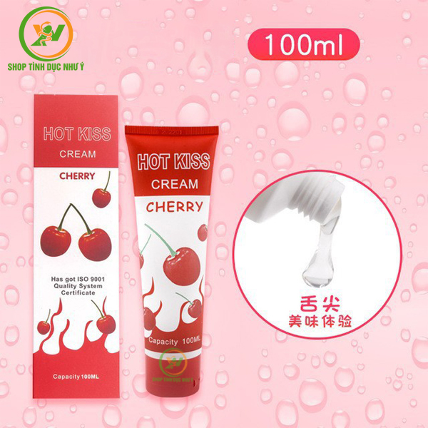 Gel bôi trơn Hot Kiss Cream Cherry hỗ trợ tình dục 100ml
