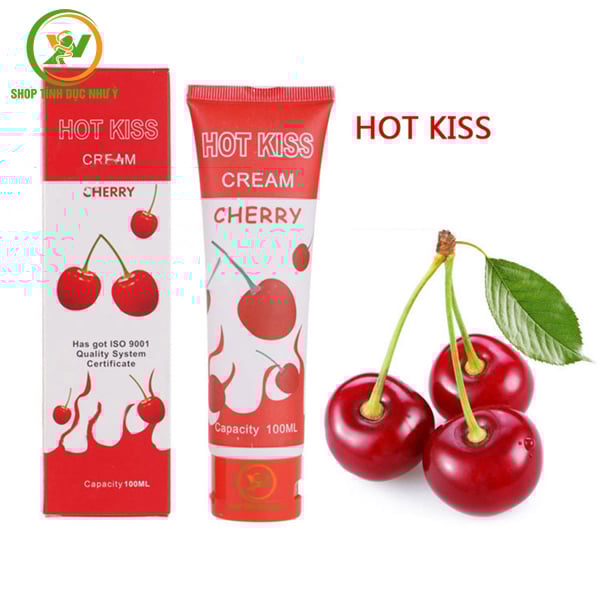 Gel bôi trơn Hot Kiss Cream Cherry hỗ trợ tình dục 100ml