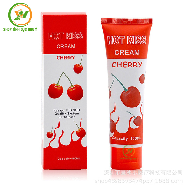 Gel bôi trơn Hot Kiss Cream Cherry hỗ trợ tình dục 100ml