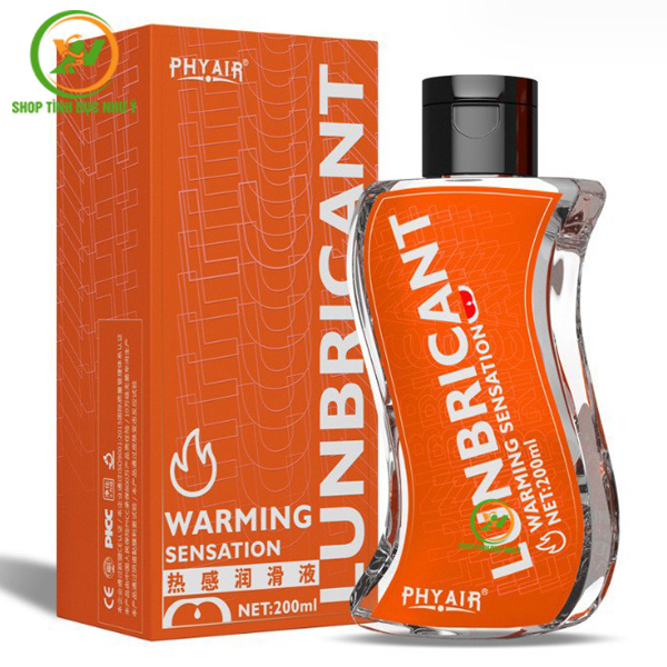 Gel bôi trơn Phyair Warming Sensation 200ml màu cam