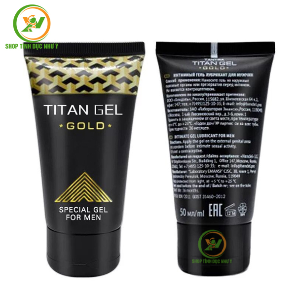 Gel bôi trơn Titan Gold hỗ trợ tăng kích thước dương vật 50ml