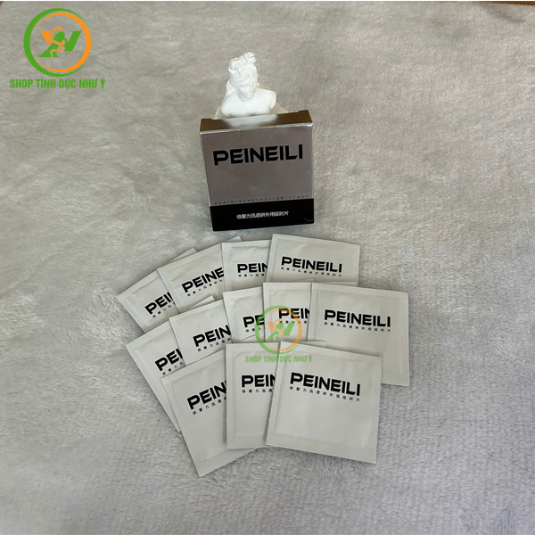 Hộp 12 khăn lau chống xuất tinh sớm Peineili