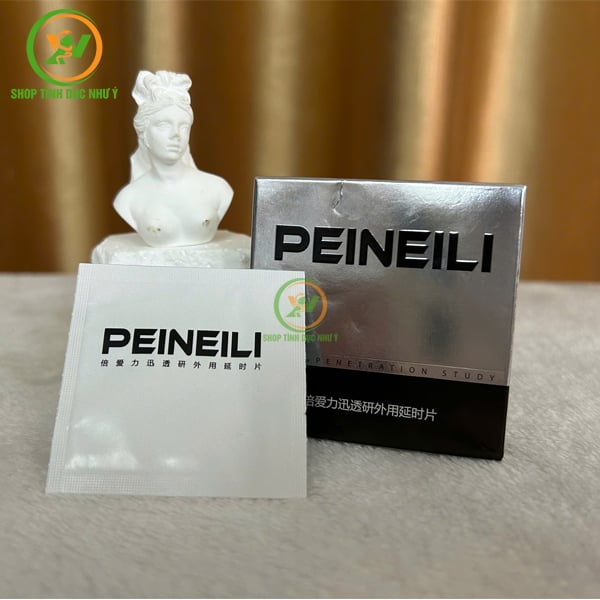 Hộp 12 khăn lau chống xuất tinh sớm Peineili