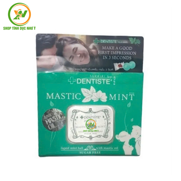 Kẹo bạc hà ngậm quan hệ miệng tăng khoái cảm Dentiste Mastic Mint