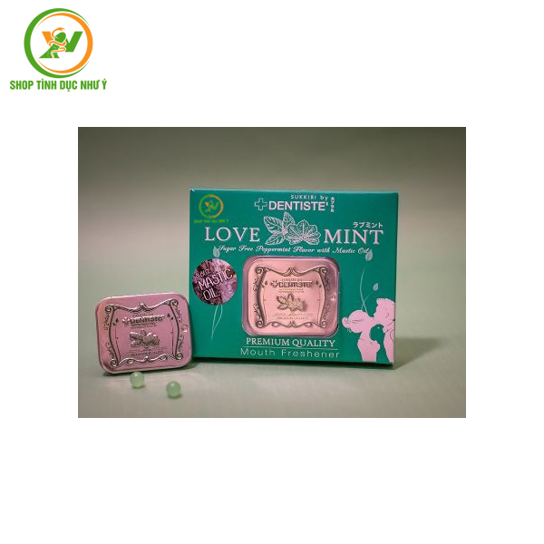 Kẹo bạc hà ngậm quan hệ miệng tăng khoái cảm Dentiste Mastic Mint