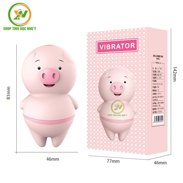 Lưỡi rung massage điểm G hình con heo giá rẻ